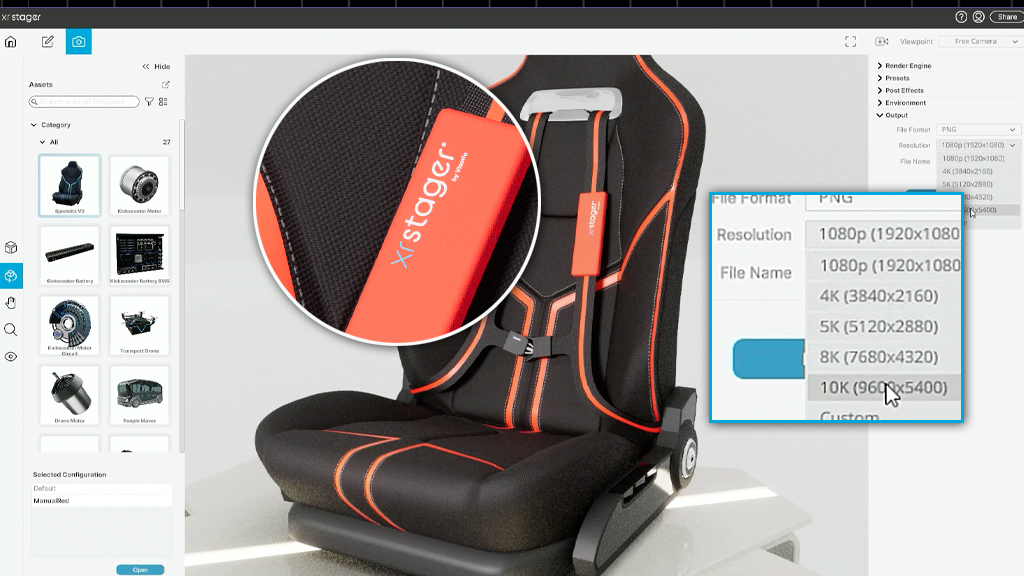 Fasten Your Seat Belts! 10K Produktvisualisierungen aus dem Web Browser