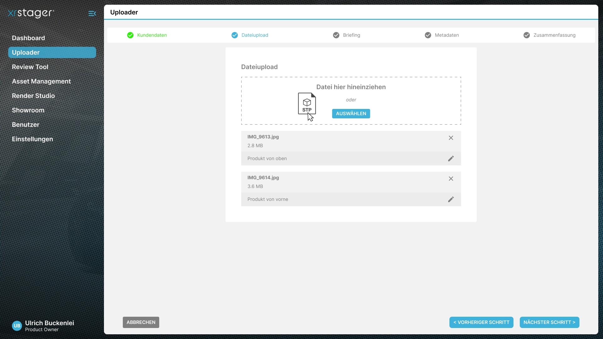 XR Stager Data Uploader